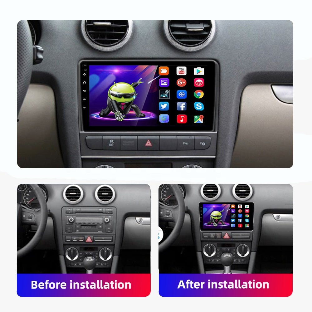 Audi A3 EliteTouch Pro: Pantalla Táctil de 9 Pulgadas y Android 11" - RIFKINGS