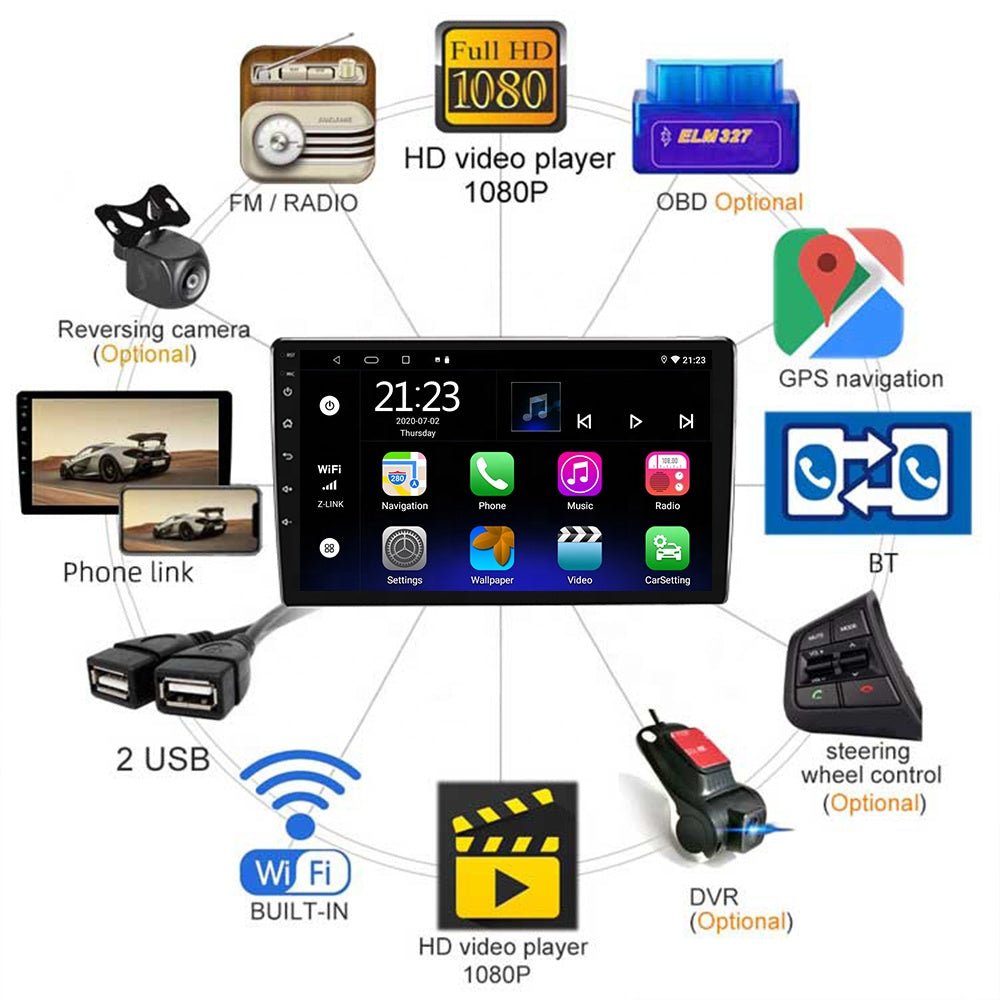 Audi A3 EliteTouch Pro: Pantalla Táctil de 9 Pulgadas y Android 11" - RIFKINGS