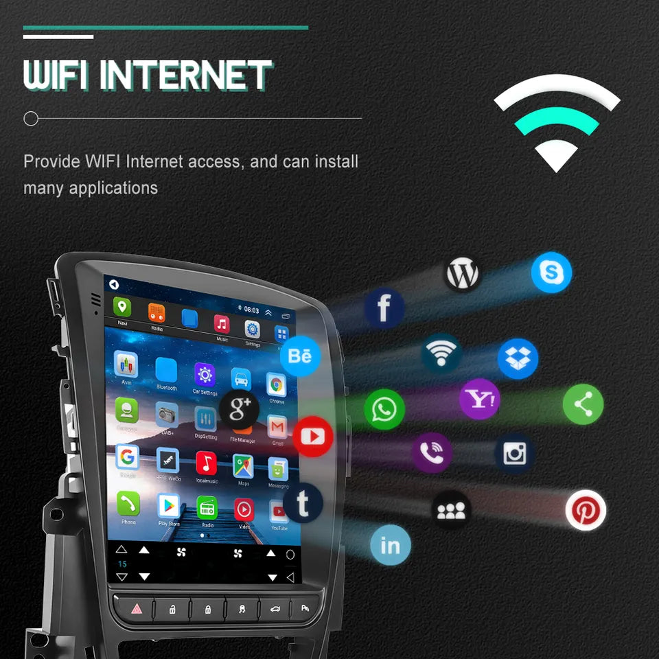Opel Astra Touch Screen WiFi GPS RDS 2010-2014