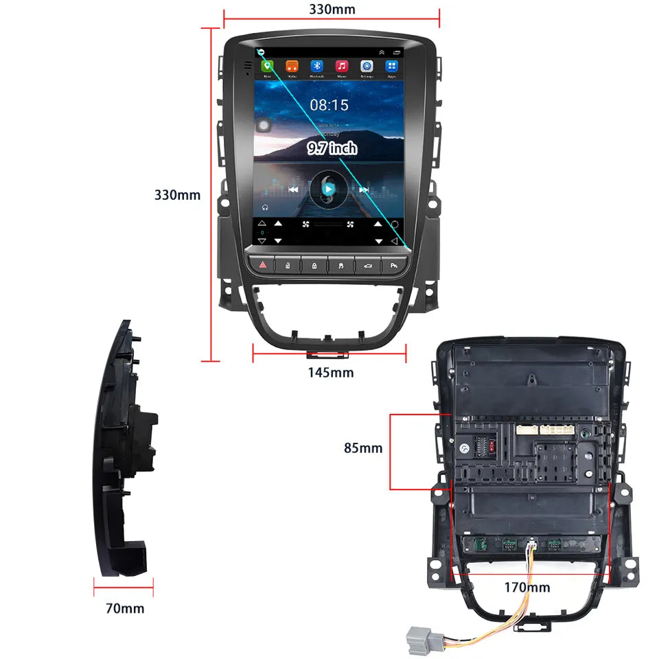 Opel Astra Touch Screen WiFi GPS RDS 2010-2014