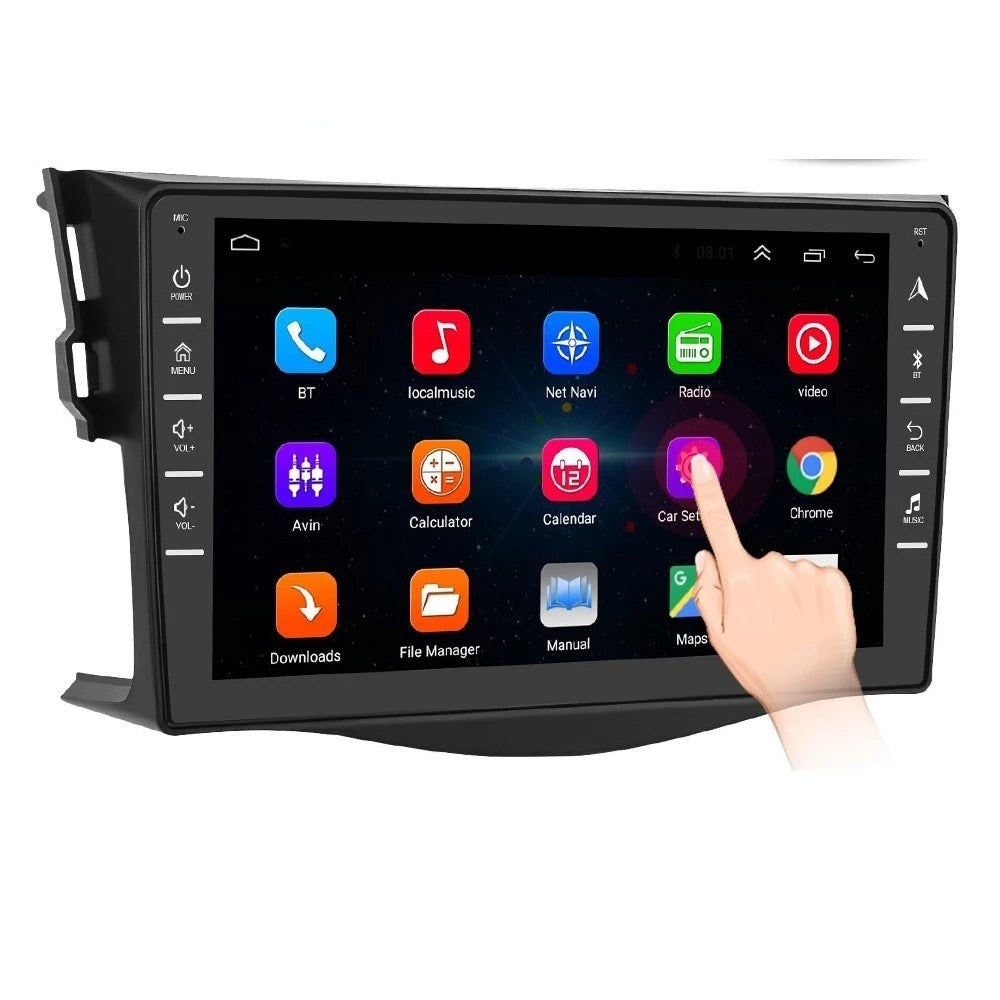 Toyota RAV4 Reprodutor de rádio 2Din Android 9.1 Auto Radio para 2007-2012 GPS Wifi BT FM